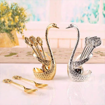 ✨🔥Hot Sale 50% OFF🎁Creative swan design coffee stirring spoon set (6 spoons)✈️Buy more save more🔥